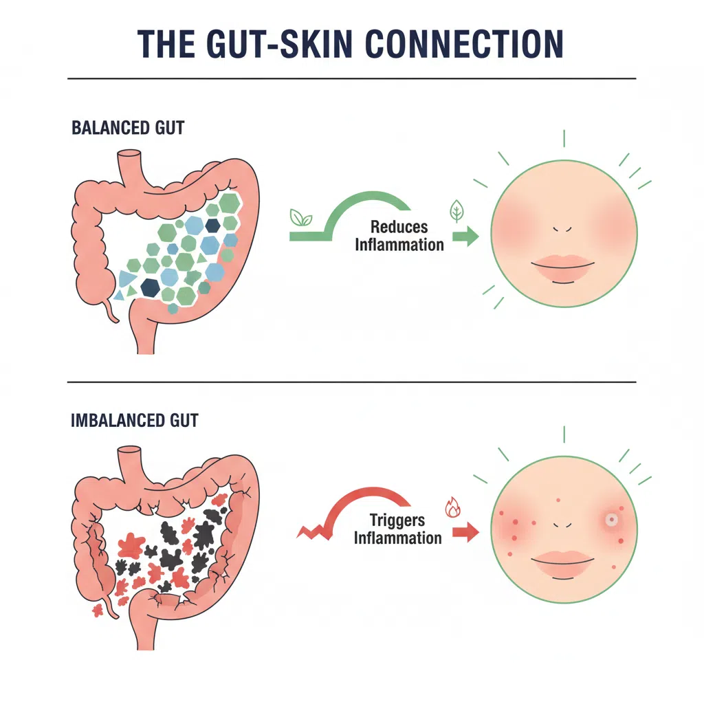The Gut-Skin Connection - TheSkinFinity
