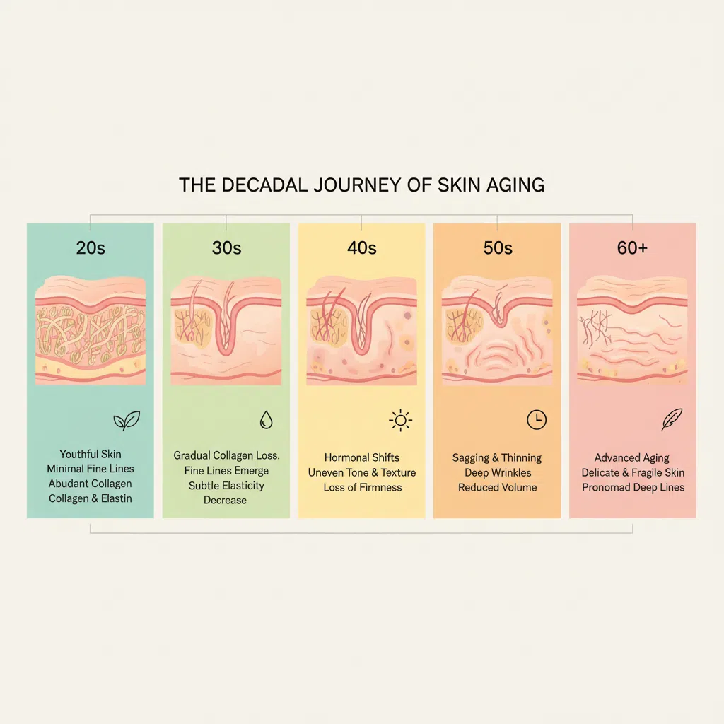 The decadal journey of skin aging - TheSkinFinity
